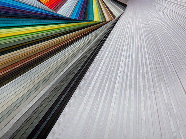 Colored and white paper - fanned