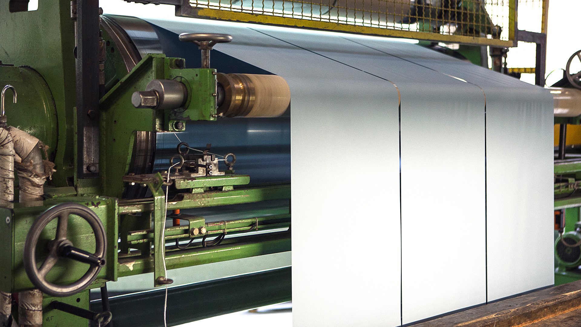 Paper production - white sustainable paper