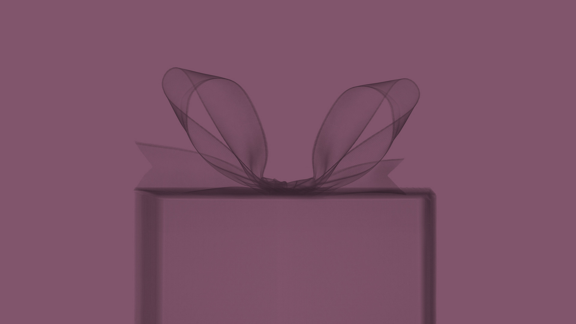 Gift on a purple background