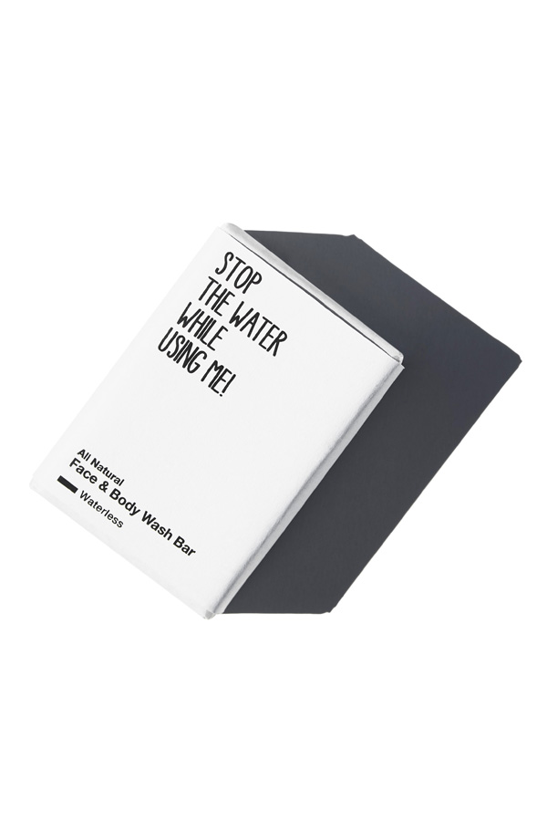 Stop the water while using me face and body wash bar