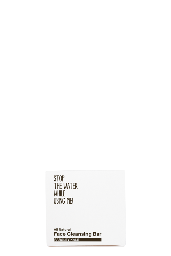 Close up Stop the water while using me face cleansing bar