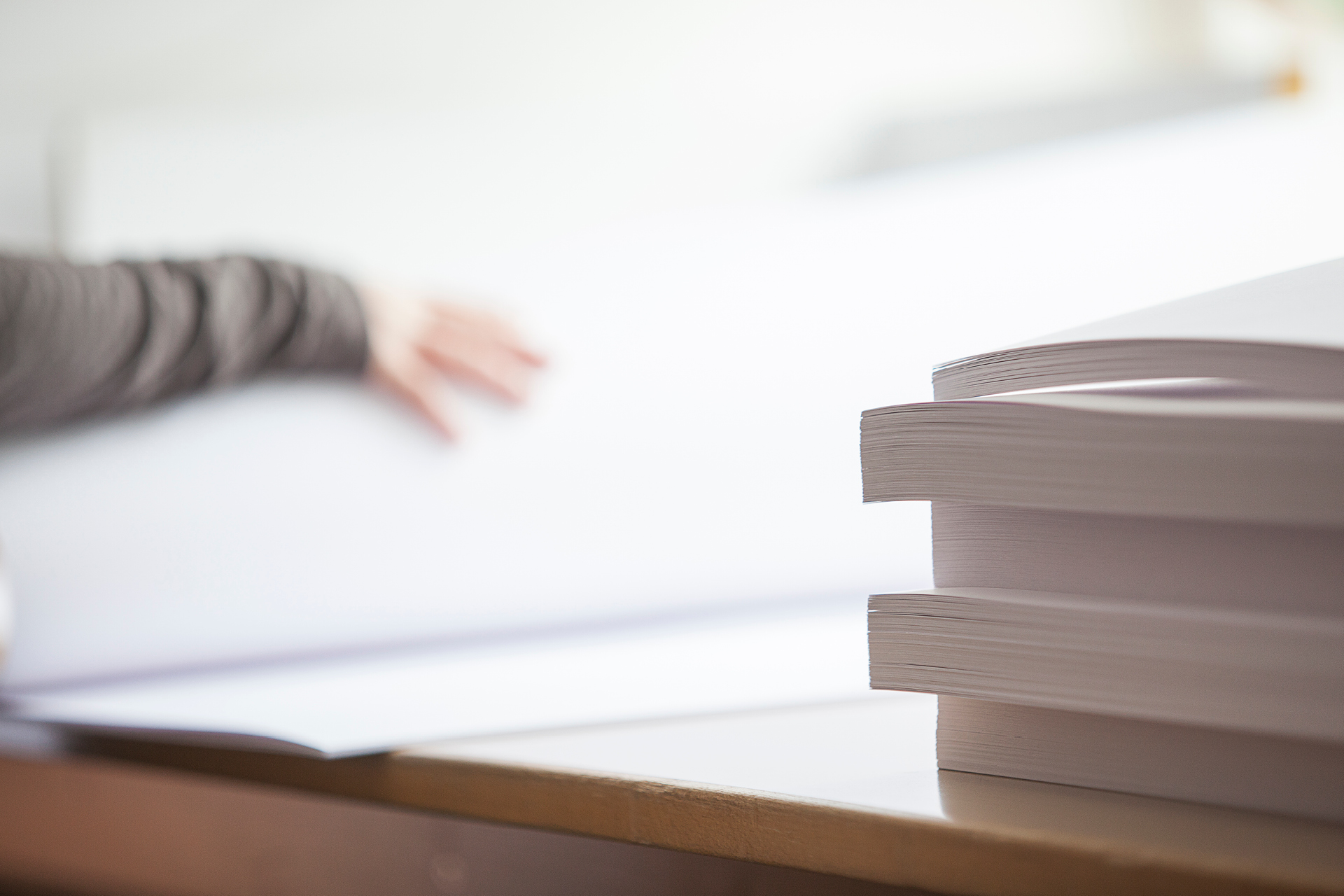 Quality control of white paper